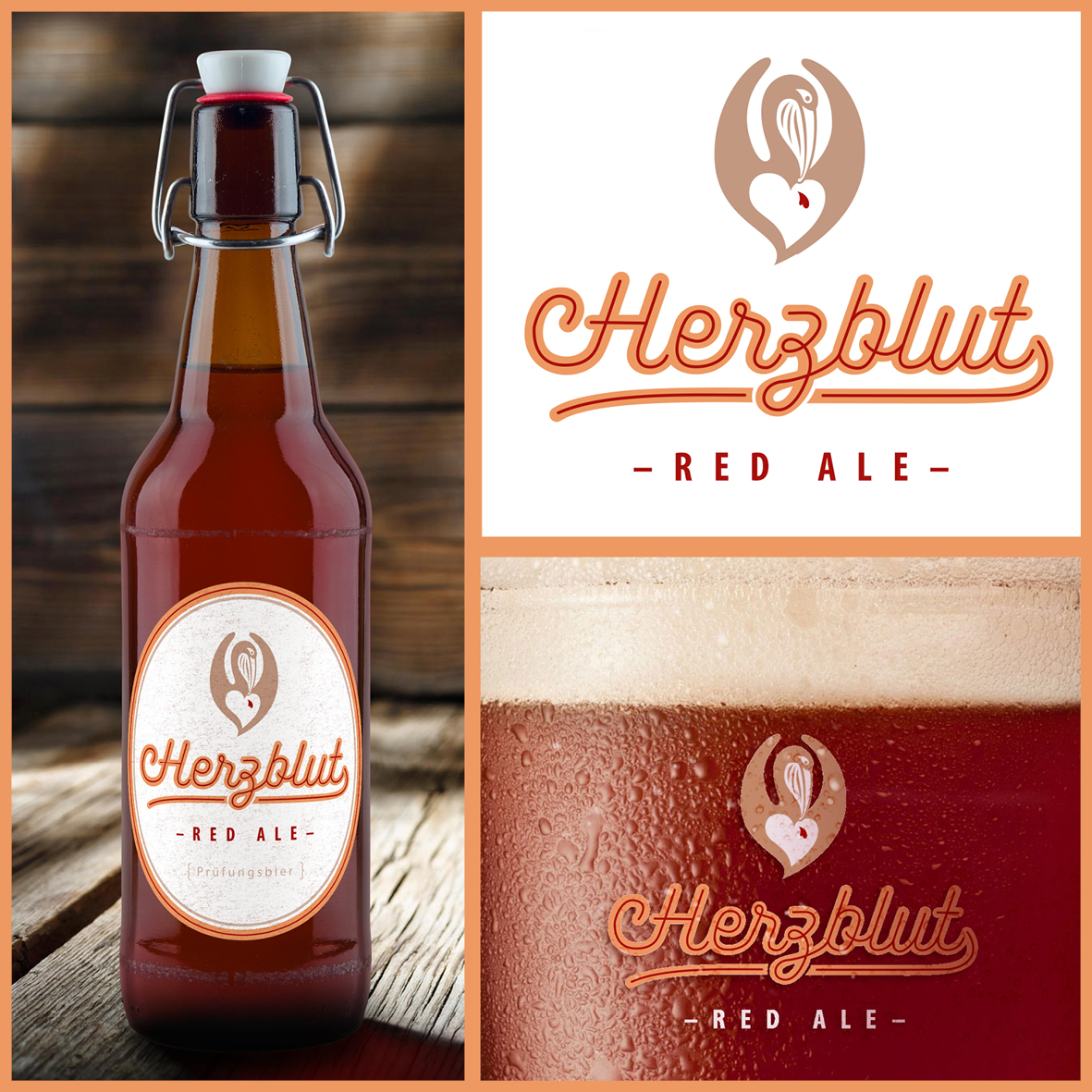 Logo Herzblut Red Ale